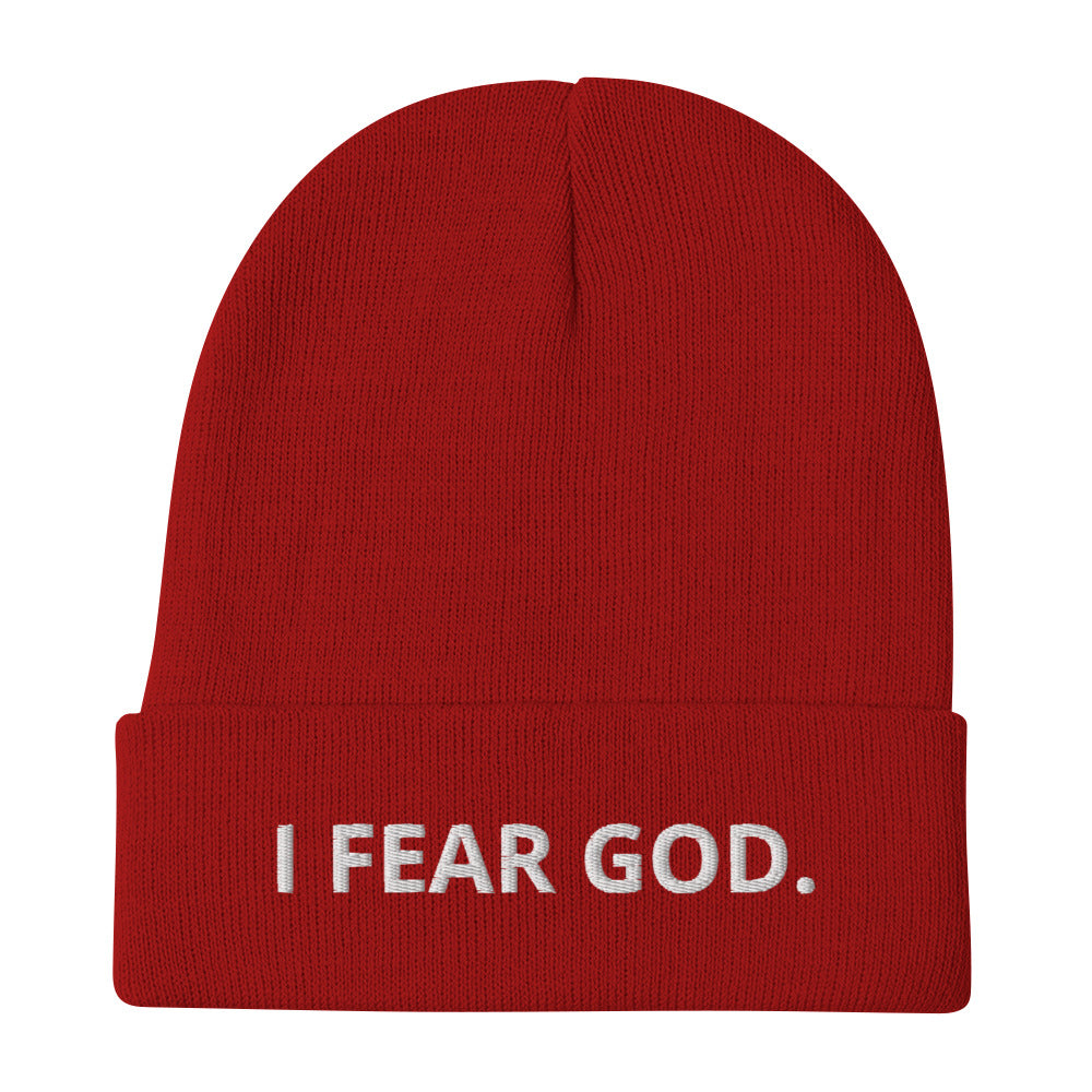I Fear God Embroidered Beanie