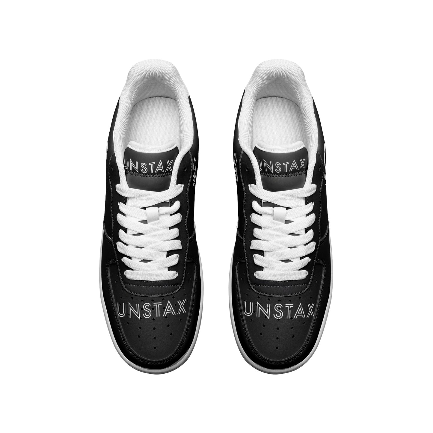 Through All Obstacles Unstax Sneakers(White on Black)