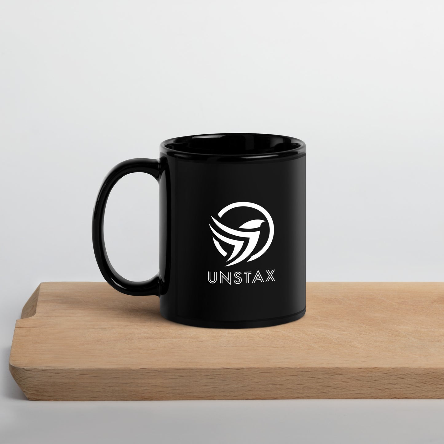 Unstax Black Glossy Mug