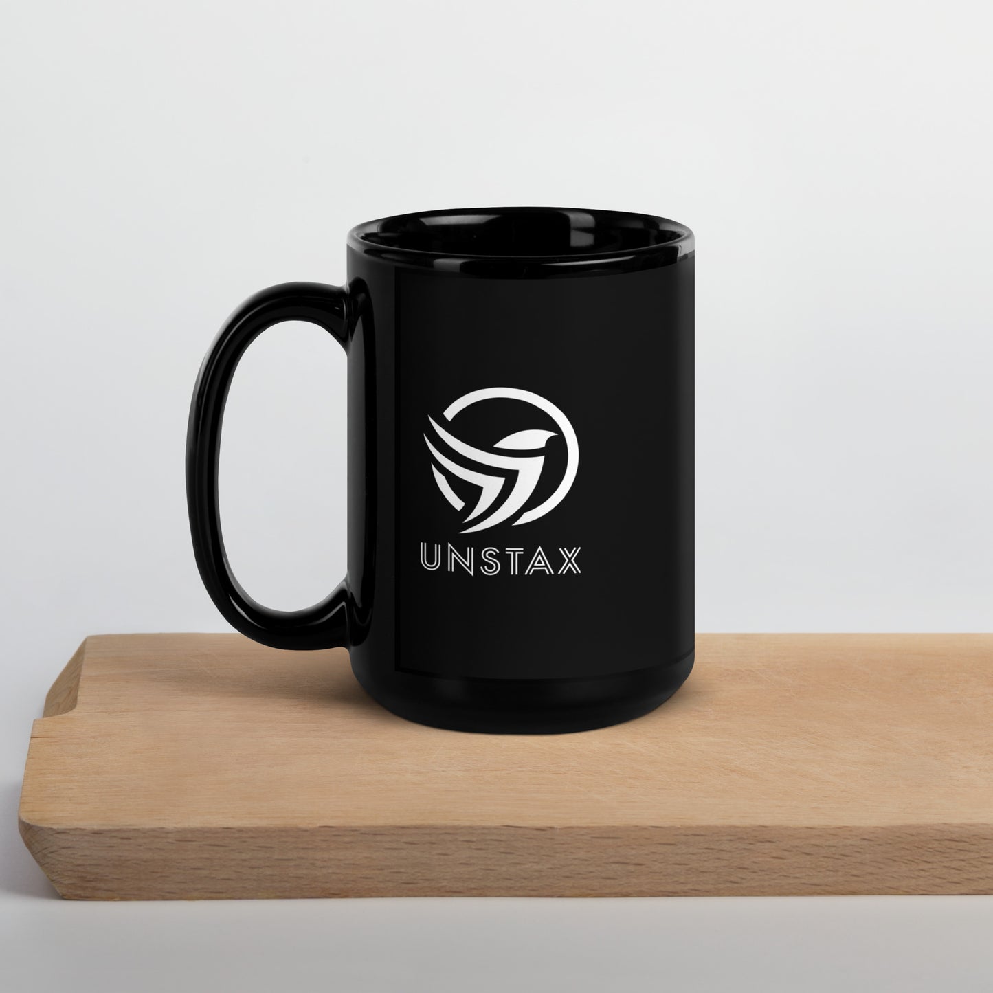 Unstax Black Glossy Mug