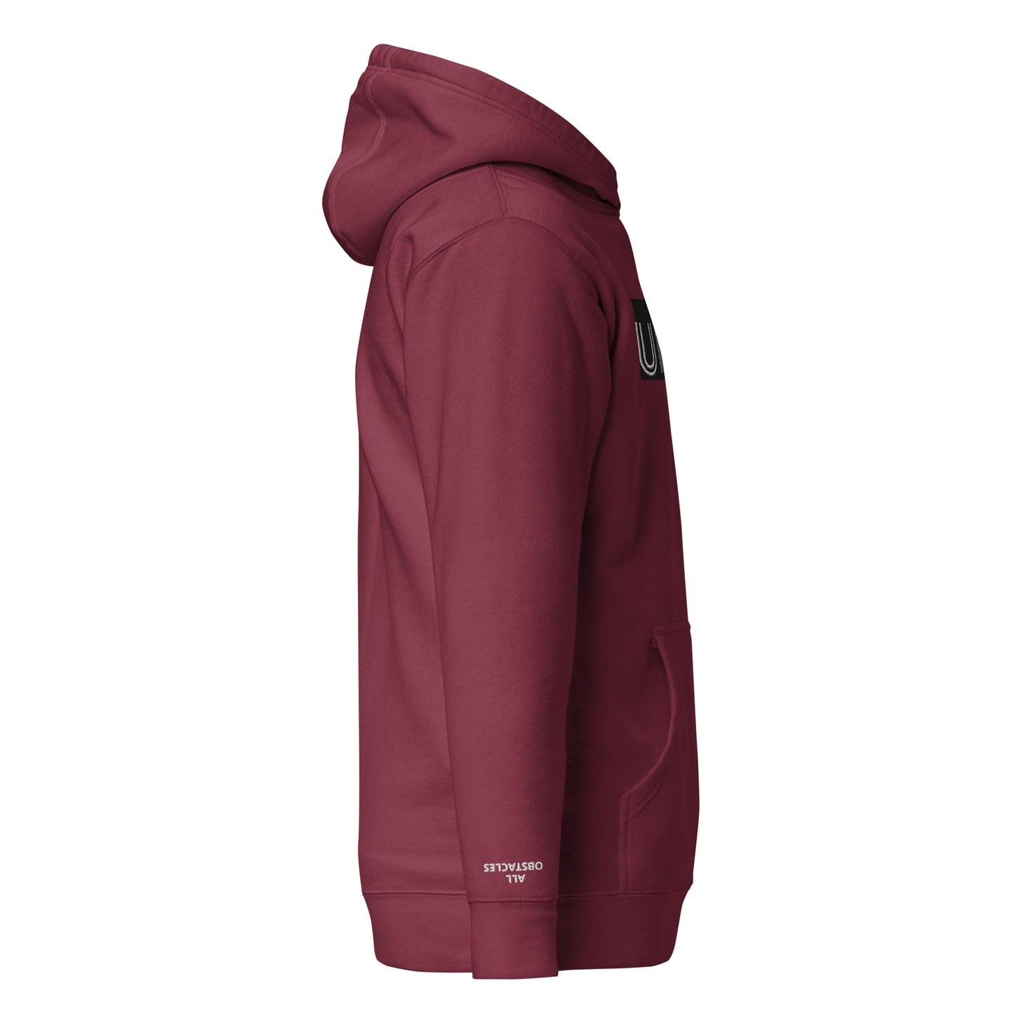 Unstax The Obstacles Embroidered Unisex Hoodie