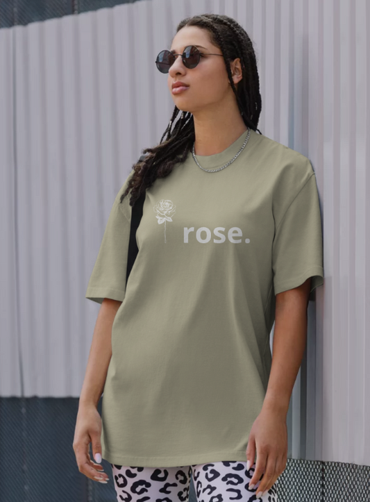 I Rose. Oversized faded t-shirt