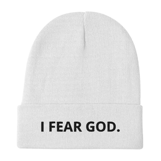 I Fear God Embroidered Beanie