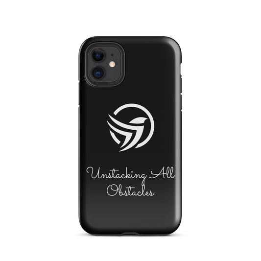 Unstacking All Obstacles Tough Black Case for iPhone®