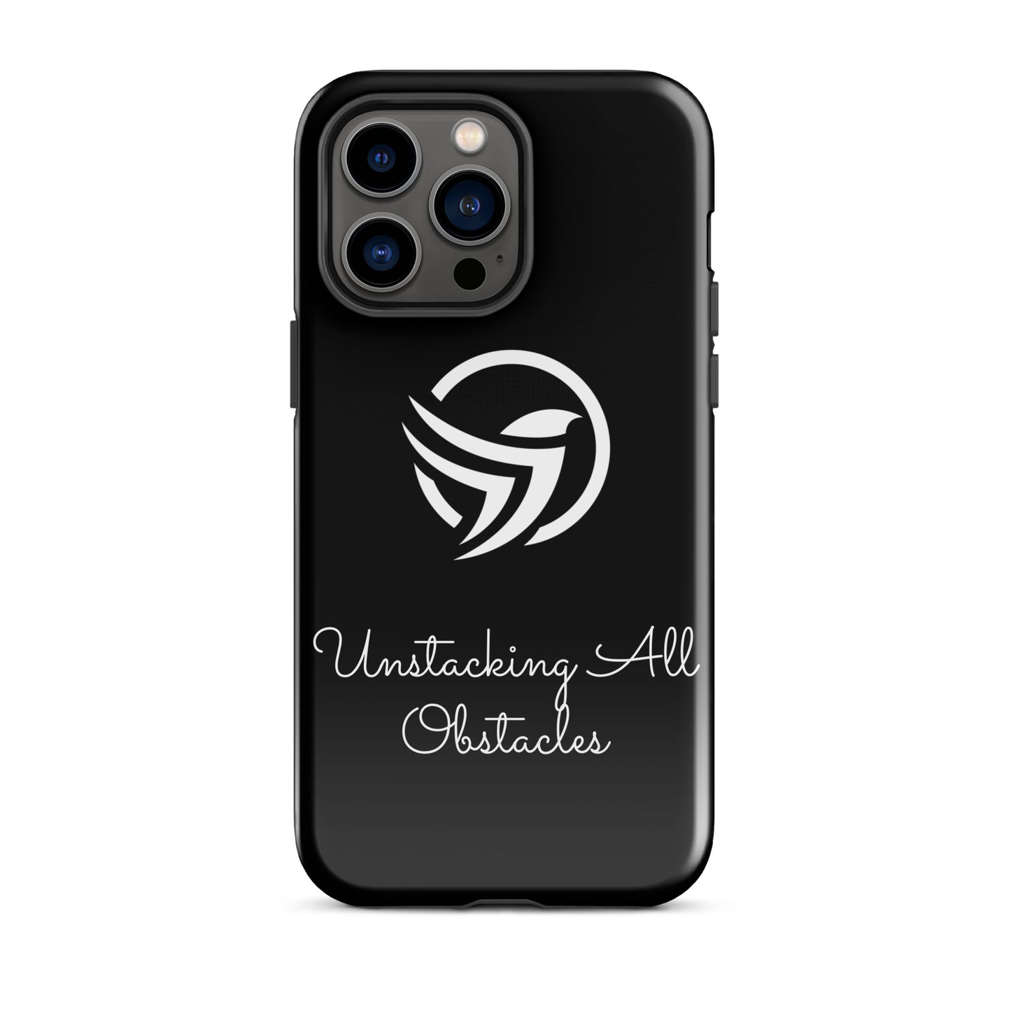 Unstacking All Obstacles Tough Black Case for iPhone®